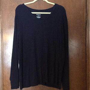 Navy long sleeve tee 4X